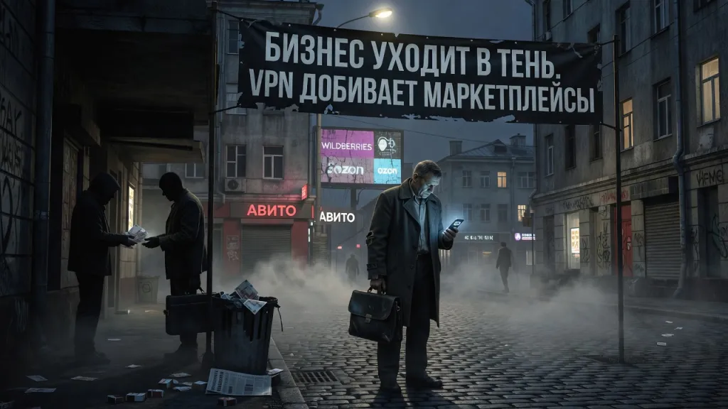 Бизнес уходит в тень. VPN добивает маркетплейсы
